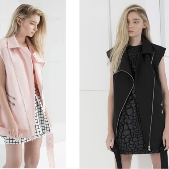 Designer C/MEO Collective Nine Lives Zippered Vest D - Picture 11 of 11